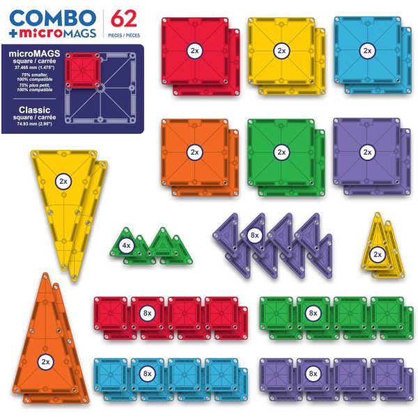 Magna-Tiles Combo 62-Piece Set – The Science Store