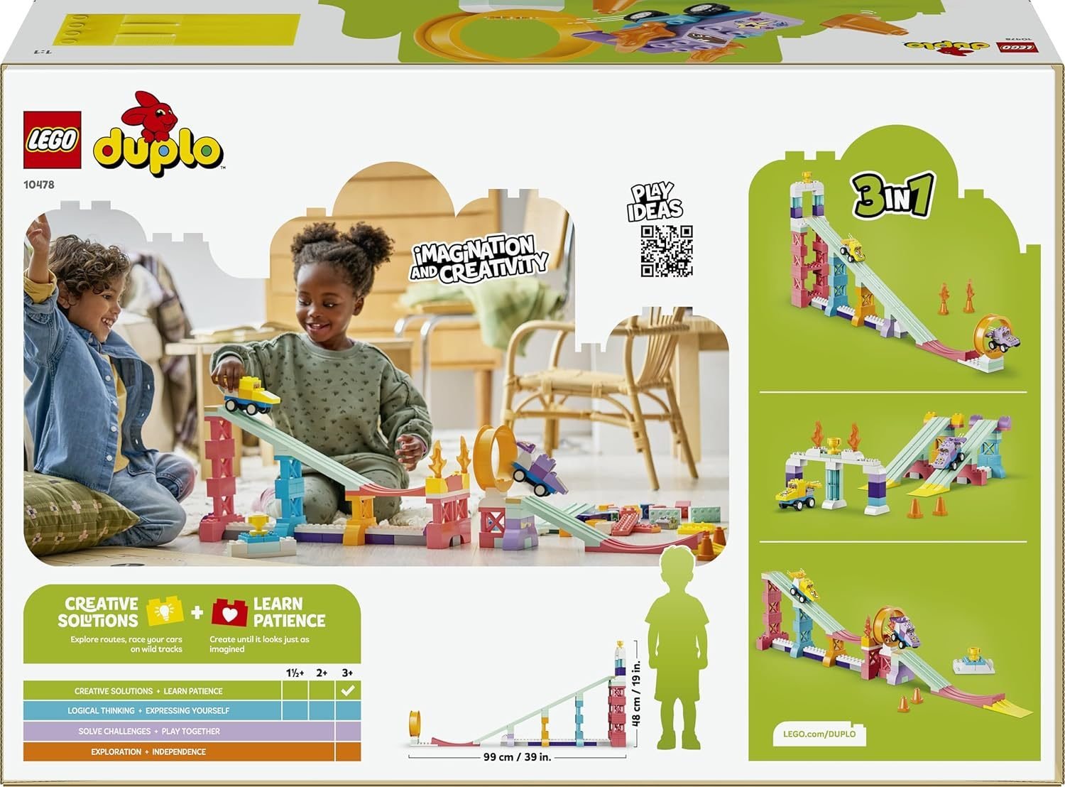 LEGO 10478 Duplo 3In1 Creative Ramps With Vehicles